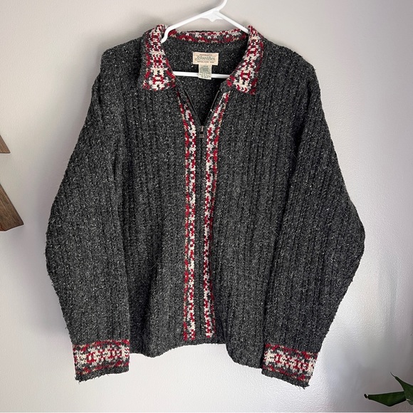 Vintage St. John's Bay Zip Up Sweater - Picture 1 of 7